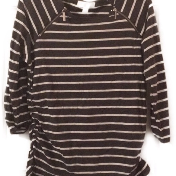 MICHAEL Michael Kors Tops - Michael by Michael Kors NWT Shirt Gray and White